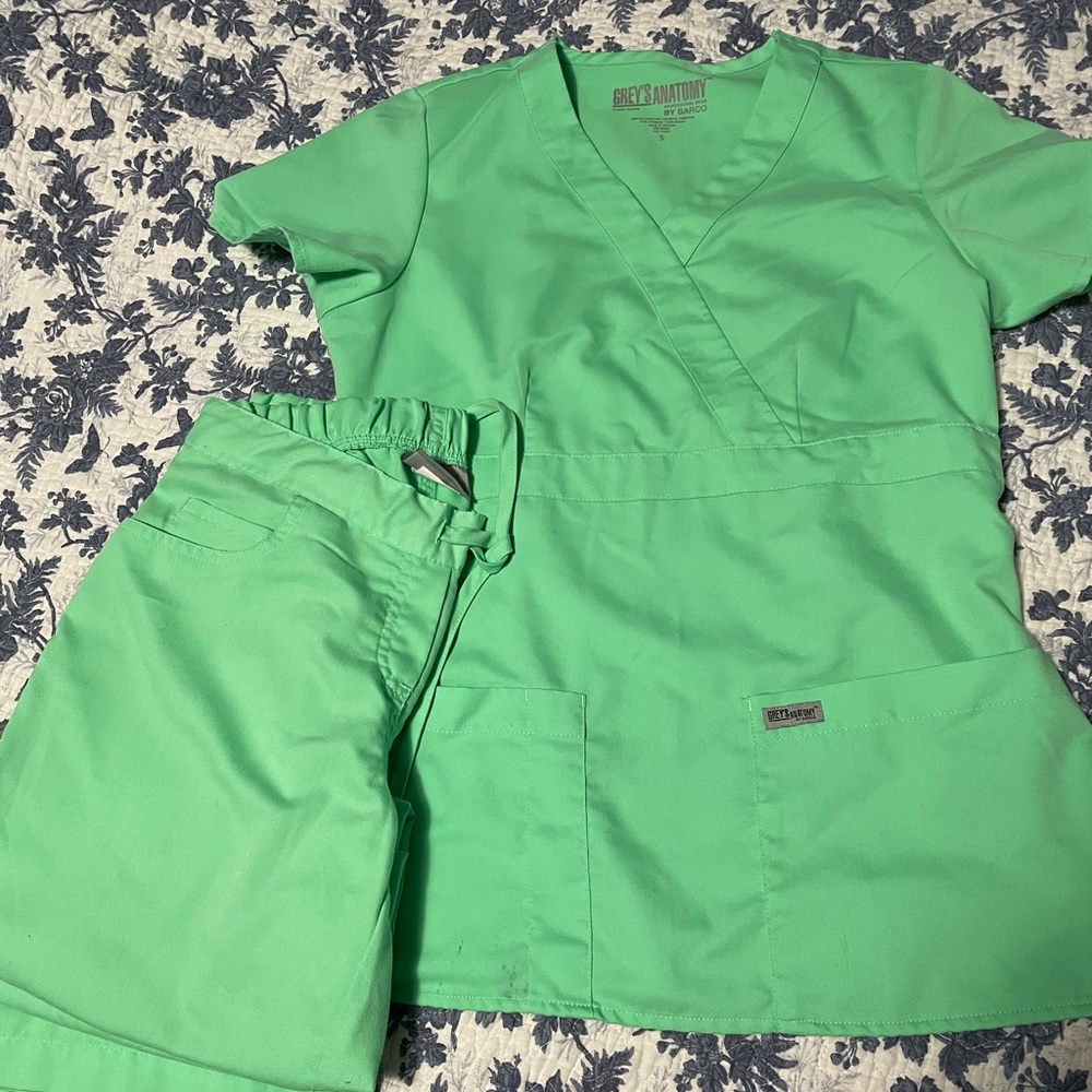 Grays Anatomy scrubs. Top size S, pants XSP.